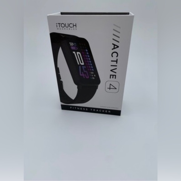 NIB iTouch Wearable Active 4 Black Smartwatch Fitness Health 006 - Picture 1 of 5